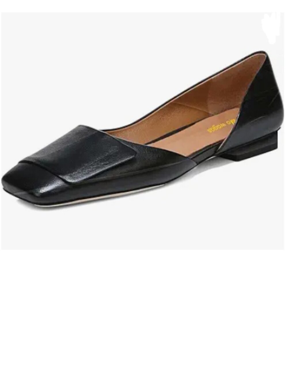 Black Womens Fashion Pumps Side Cut Chunky Low Heel Square Toe Slip On Shoes